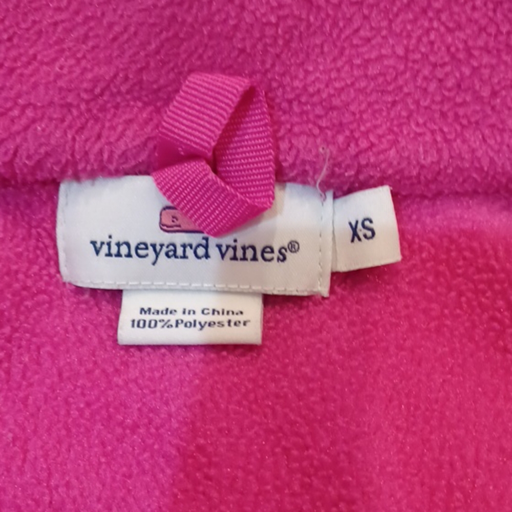 Vineyard Vines Pink Fleece Pullover - Picture 4 of 5